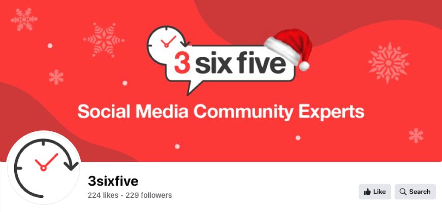 3sixfive Christmas Facebook cover photo