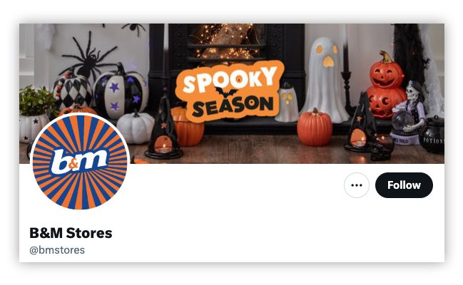 B&M Halloween X header