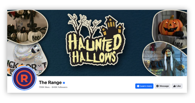 The Range Halloween Facebook cover