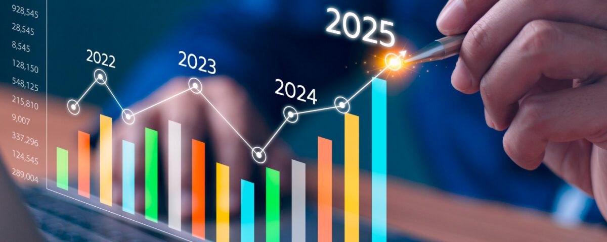 Graph showing results improving over time with 2025 being the high point