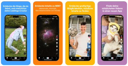 Smartphone screens showing TikTok Pro